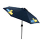 This Navy Business Umbrella will Elevate your Company's Patio Space Navy Blue Business Umbrella with Bluetooth Capabilities