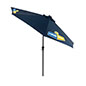 Outdoor Market Umbrella - Ideal for Outdoor Dining and Entertaining Navy Blue Outdoor Market Umbrella with Solar Powered LED Lights