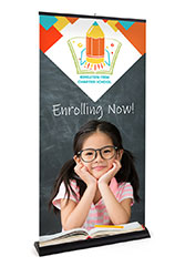 Premium Banner with Black Base Premium Banner with Black Base and Custom Graphics