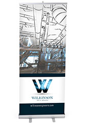 Budget Banner with Silver Base Premium Banner with Black Base and Custom Graphics