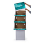 Customized 3 Tier Cardboard FSDU Display with Personalized Graphics Floor Standing Customized 3 Tier Cardboard FSDU Display