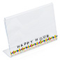 Display menu items or other cards in this personalized, custom-print acrylic sign holder 6" x 4" Custom Acrylic Sign Holder