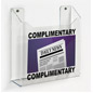 Wall Mount Custom Printed Newspaper Tabloid Rack - Distribute Publications to your Guests 13"w wall mount custom printed newspaper tabloid rack