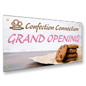 60" x 30" Custom Vinyl Hanging Banners with Grommets Custom vinyl hanging banners for indoor or outdoor use