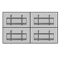 Video Wall Mount 2x2 Configuration - Makes a Great Display Video wall mount 2x2 configuration for TVs
