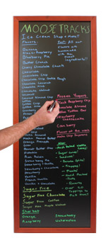 Wooden Chalkboard with Large Writing Surface of 18-3/4 Wooden Chalkboard