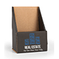 This Custom Cardboard Pamphlet Holders Is Great for Any Small Business Black custom cardboard pamphlet holders with three fold assembly