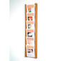 This 6 Tiered Wooden Hanging Magazine Literature Rack Saves on Counter and Table Space 6 tiered wooden hanging magazine literature rack for wall mount installation
