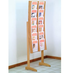 Magazine Holder with 12 Pockets & Acrylic Front magazine holder