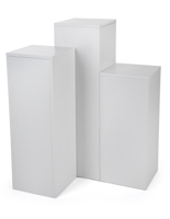 Square Display Pedestal Set with Collapsible Design