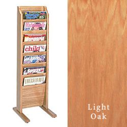 7 Pocket Magazine Holder (Light Oak) magazine holder