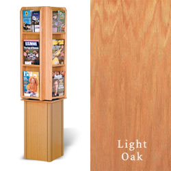 Wood Magazine Rack - Light Oak wood magazine rack