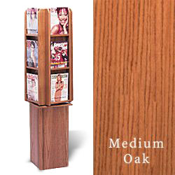 Wood Magazine Rack - Medium Oak wood magazine rack
