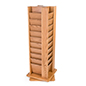 Revolving Wood Display - 40 Pocket Light Oak revolving wood display