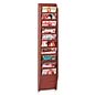 10 Pocket Magazine Wall Features Mahogany Finish 10 pocket magazine wall with pre-drilled holes