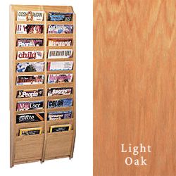 Wall Mounted Multi Magazine Rack Includes Mounting Hardware and Pre-Drilled Holes Wall mounted multi magazine rack for 8.5x11 catalogs and 4x9 pamphlets