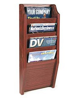 Our Wooden Vertical Magazine Rack Complements Interior Furnishings with its Traditional Design Wooden vertical magazine rack with traditional design