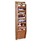 7 Tier Wall Hung Magazine Rack Is Great for Doctor's Offices and Waiting Rooms 7 tier wall hung magazine rack with real wood fabrication