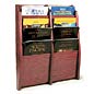 Wall Mounted Vertical Magazine Rack Is Excellent for Office Lobbies Wall mounted vertical magazine rack with included mounting hardware kit