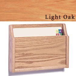 1 Pocket Wooden File Rack (Light Oak) wooden file rack
