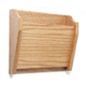 1 Pocket File Folder Wall Rack in Light Oak Finish 1 pocket file folder wall rack
