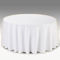 Round Table Skirt in White For Any Setting round table skirt