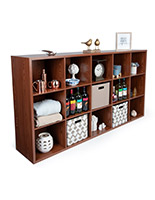 Wood Cube Commercial Display Organizer Shelving - Plenty of Storage Space 15 compartment wood cube commercial display organizer shelving