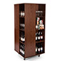 Rotating Floor Cube Store Display Unit - Maximize Your Retail Space 360 degreee rotating floor cube store display with MDF material