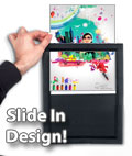 Slide in Poster Frame: 11" x 17" Alumimum (Black) slide in poster frame
