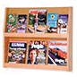 2 Shelf Magazine Rack Features Solid Wood Fabrication 2 shelf magazine rack with real wood construction
