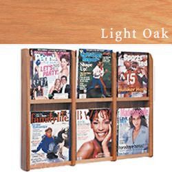 Our Hanging Magazine Rack with Adjustable Pockets Comes with Optional Dividers for Accommodating Folded Brochures Hanging magazine rack with adjustable pockets for different literature sizes