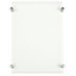 11 x 17-inch Clear Acrylic Sign Frame With Silver Satin Standoff Screws Standoff Mount With An Acrylic Sign Holder