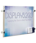 17” x 11” Sign Holder with Calling Card Pocket Includes Wall Mounting Hardware Acrylic 17” x 11” Sign Holder with Calling Card Pocket