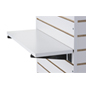 22.25" Slatwall Shelf for Freestanding Fixtures or Panels 22.25" Slatwall Shelf with White Melamine Finish