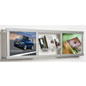 Leaflet Holder: with (2) poster frames leaflet holder