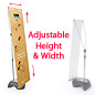 Outdoor Banner: Holds up to 27-1/2"w to 82"h Graphics Outdoor banner display stands