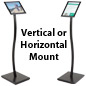 8-1/2" x 11" Snap Open Freestanding Sign Holder - Black Matte Finish & Aluminum Construction Freestanding Sign Holder