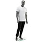 Nude & Propped View of Silver Male Mannequin Silver Male Mannequin with Metallic Finish