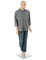 Easy Change Fiberglass Male Mannequin Fiberglass Male Mannequin with Detachable Hands