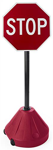 Rolling Stop Sign Great for Businesses Rolling Stop Sign, Red