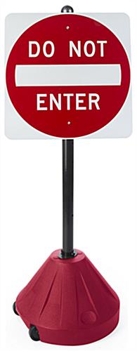 Portable Do Not Enter Sign for Businesses Portable Do Not Enter Sign, 51.75" Overall Height