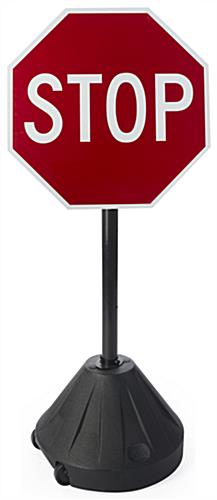 Portable Stop Sign Ideal for Businesses Portable Stop Sign, Aluminum