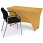 Stretch table cloth with measures 29 inches wide by 48 inches wide