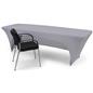 4-sided stretch table cloth with fitted skirt design