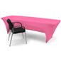 Stretch table cloth with open back