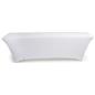 Stretch table cloth is made of fire retardant polyester