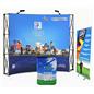 Budget trade show booth package with coordinating printing.