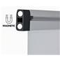 The Link retractable banner also has magnets in the top rails to secure banners together