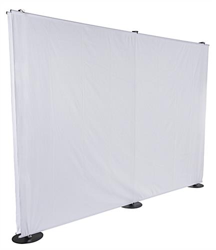 Two White Fabric Panels of 10' Banner Backdrop Stand 10' Banner Backdrop Stand with Two White Fabric Panels