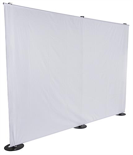 Backdrop Banner Stand with White Polyester Fabric Backdrop Banner Stand without Graphics